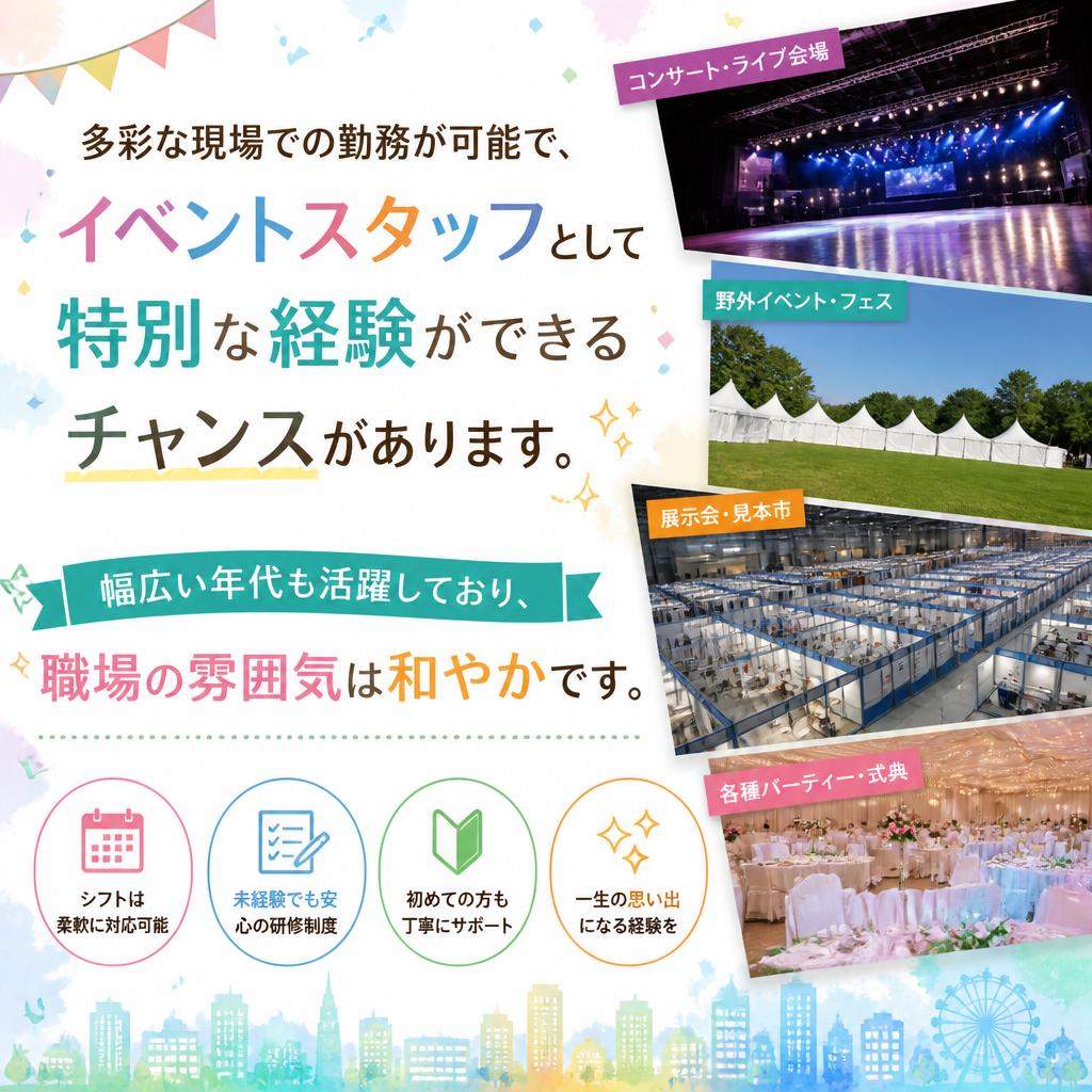 イベントスタッフとしての魅力