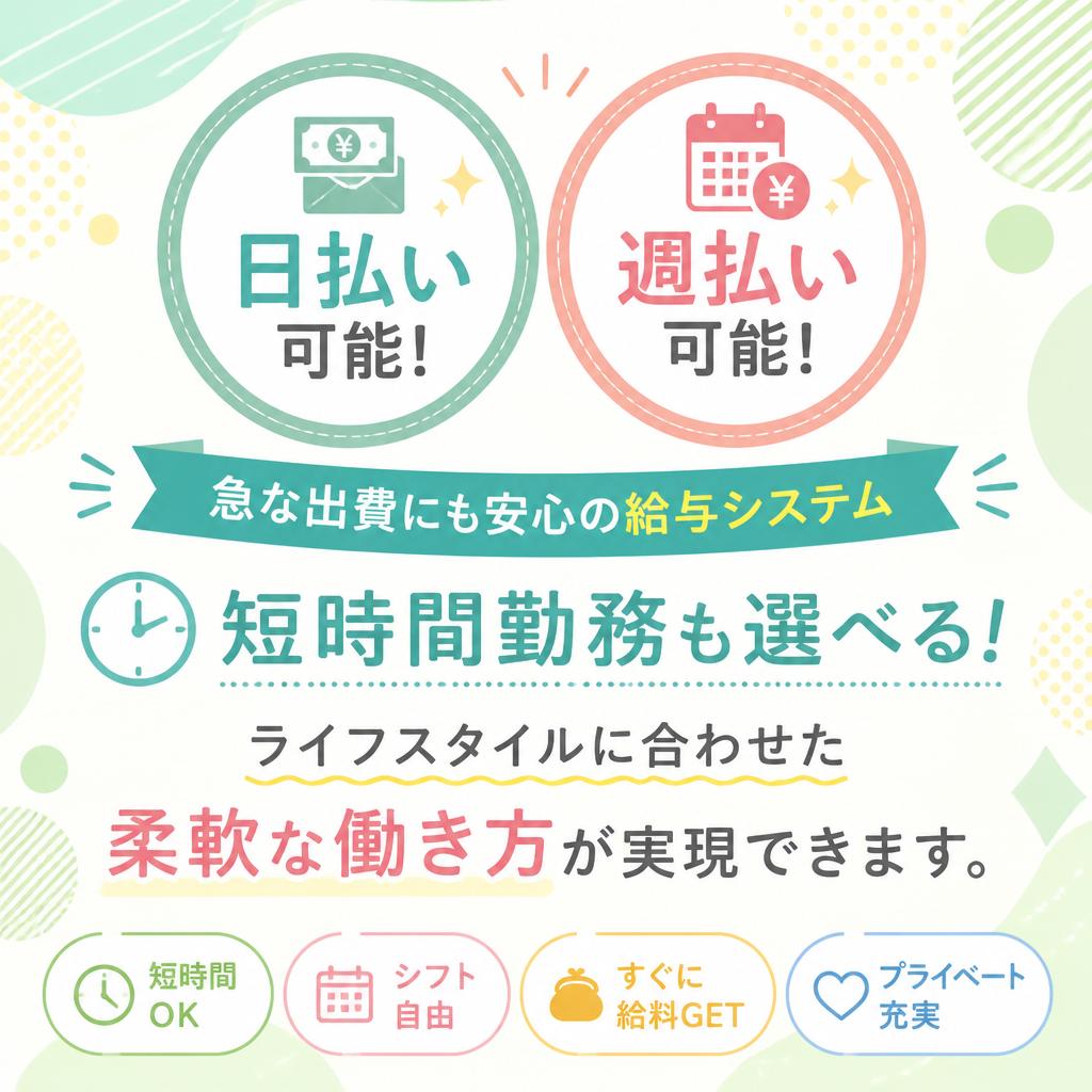 働きやすいシフトと待遇